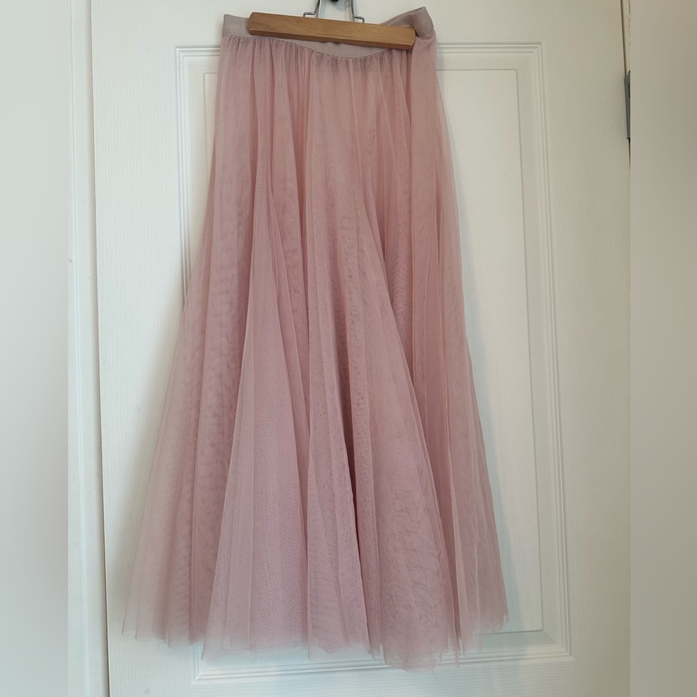 Tulle tea length skirt